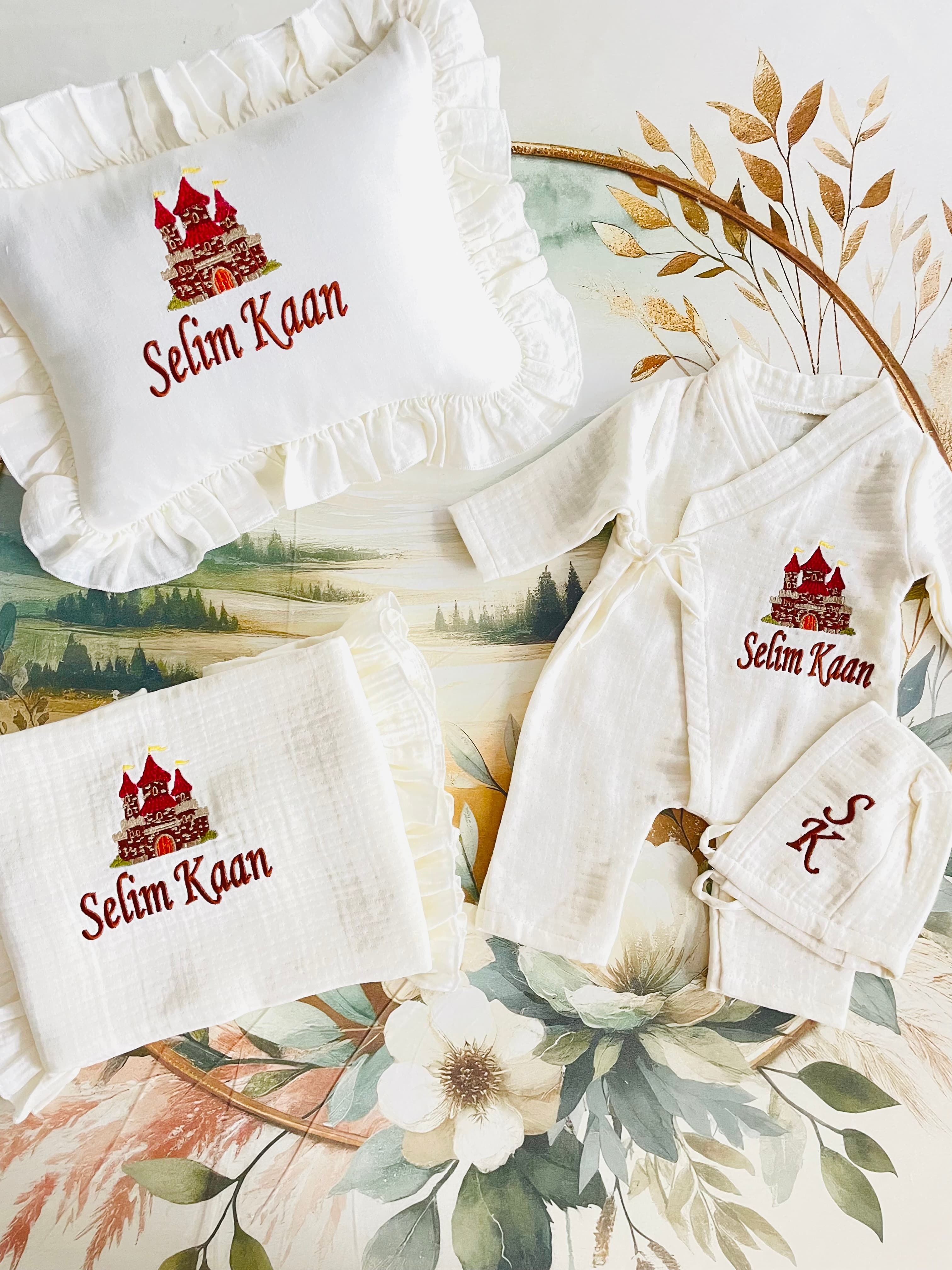 Kale desenli müslin set